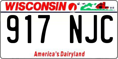 WI license plate 917NJC