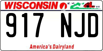 WI license plate 917NJD
