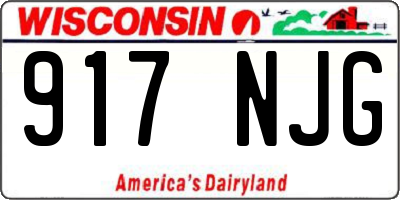 WI license plate 917NJG