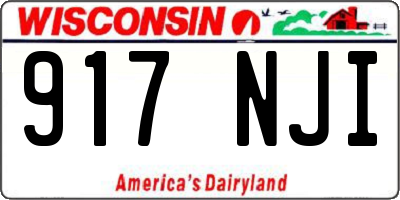 WI license plate 917NJI