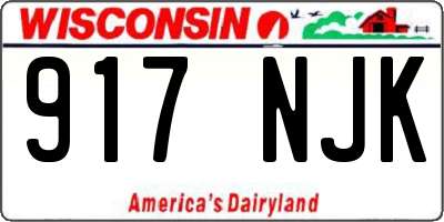 WI license plate 917NJK