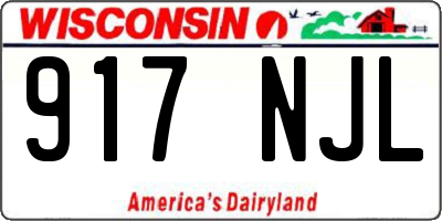 WI license plate 917NJL