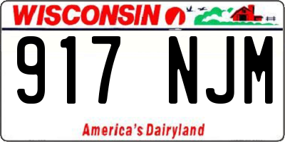 WI license plate 917NJM