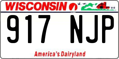WI license plate 917NJP