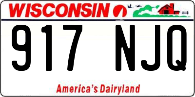 WI license plate 917NJQ