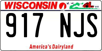 WI license plate 917NJS
