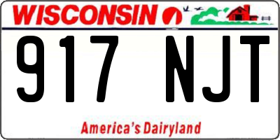 WI license plate 917NJT