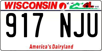 WI license plate 917NJU