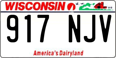 WI license plate 917NJV