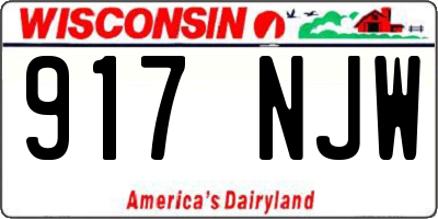 WI license plate 917NJW