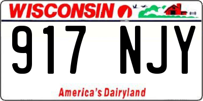 WI license plate 917NJY