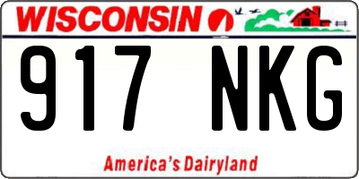 WI license plate 917NKG