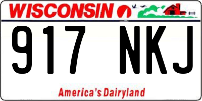 WI license plate 917NKJ