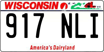 WI license plate 917NLI