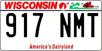 WI license plate 917NMT