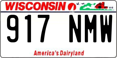 WI license plate 917NMW