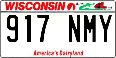 WI license plate 917NMY