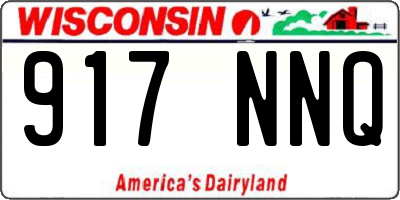 WI license plate 917NNQ