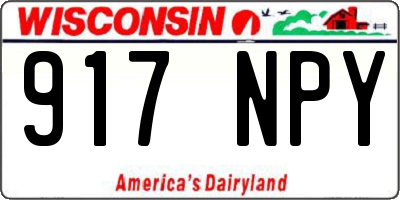 WI license plate 917NPY