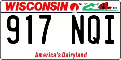 WI license plate 917NQI