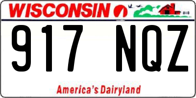 WI license plate 917NQZ