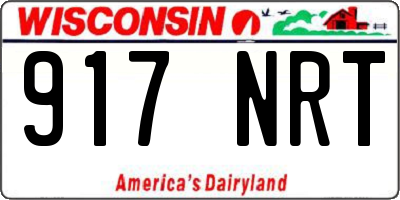 WI license plate 917NRT