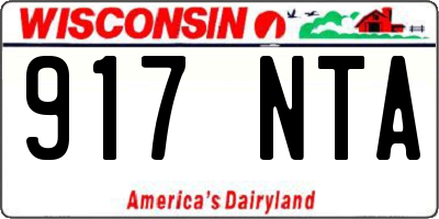 WI license plate 917NTA