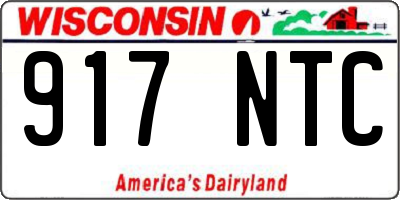 WI license plate 917NTC