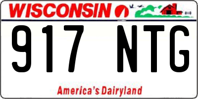 WI license plate 917NTG
