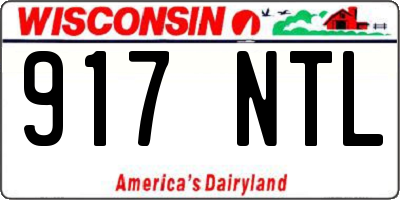 WI license plate 917NTL