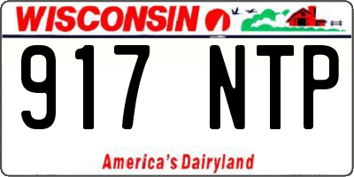 WI license plate 917NTP