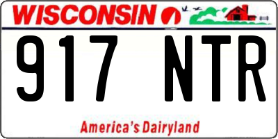 WI license plate 917NTR