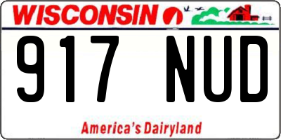 WI license plate 917NUD