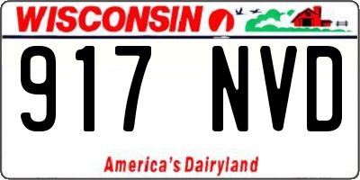 WI license plate 917NVD