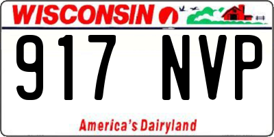 WI license plate 917NVP