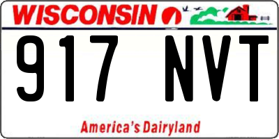 WI license plate 917NVT