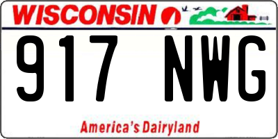 WI license plate 917NWG