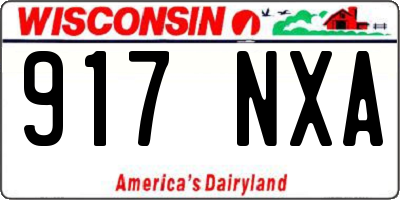 WI license plate 917NXA
