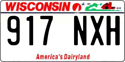 WI license plate 917NXH