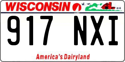 WI license plate 917NXI