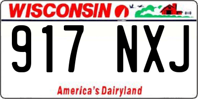 WI license plate 917NXJ
