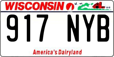 WI license plate 917NYB