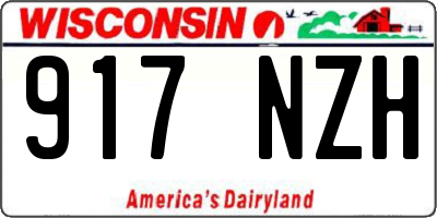 WI license plate 917NZH
