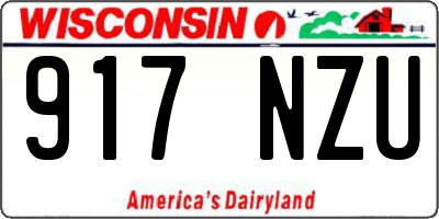 WI license plate 917NZU