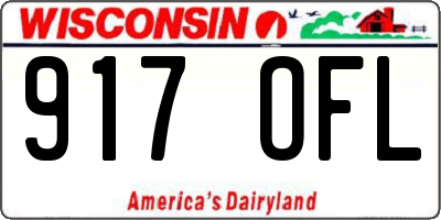 WI license plate 917OFL