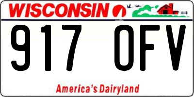 WI license plate 917OFV