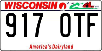 WI license plate 917OTF