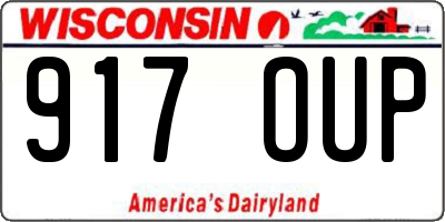 WI license plate 917OUP