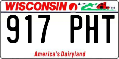 WI license plate 917PHT