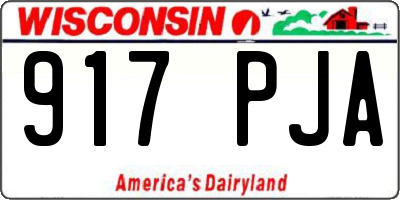 WI license plate 917PJA